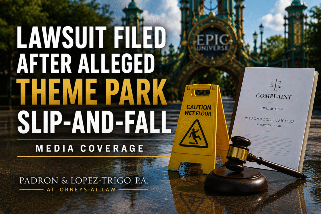 Epic Universe Slip and Fall Lawsuit